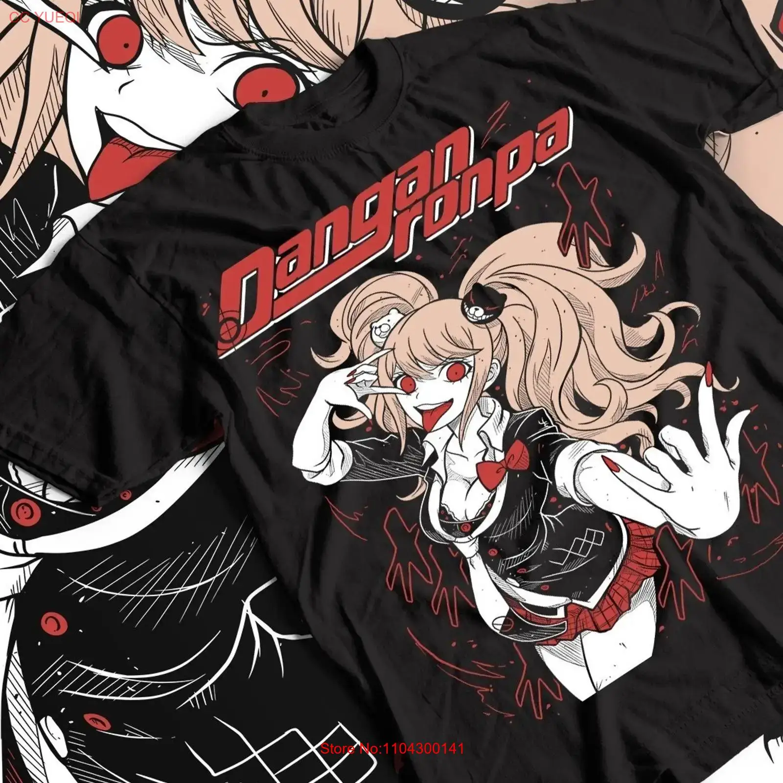 Anime Merchandise Clothes - Anime T-shirt Junko Enoshima Danganronpa Grappig