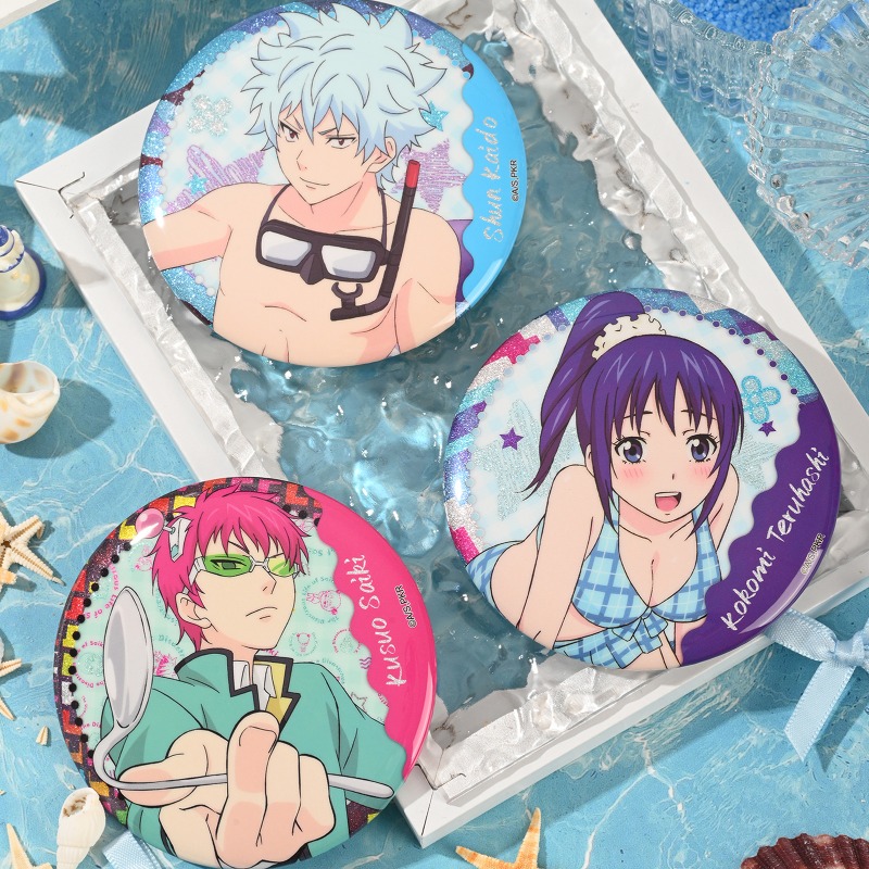 Pin Button Badge - Saiki Kusuo Leuke Anime Merch Ronde
