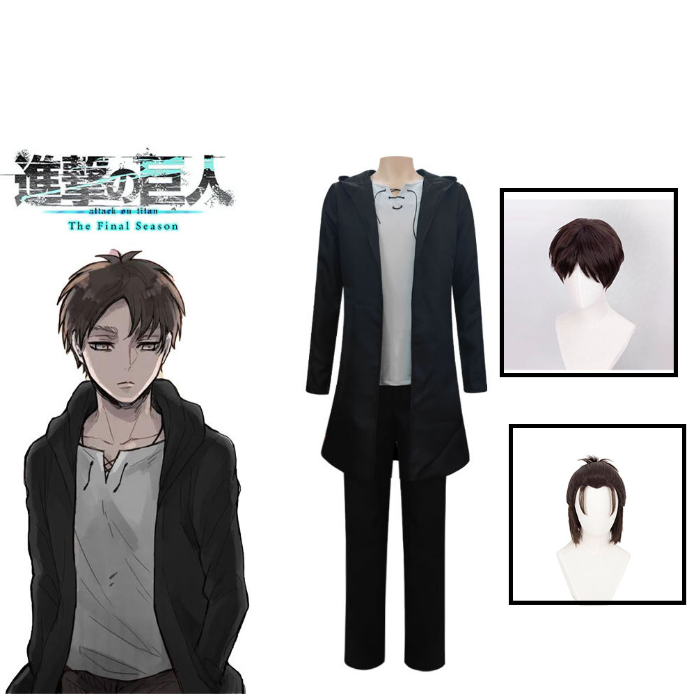 Anime Merchandise Clothes - Eren Jaeger Cosplay Kostuum Anime Titan