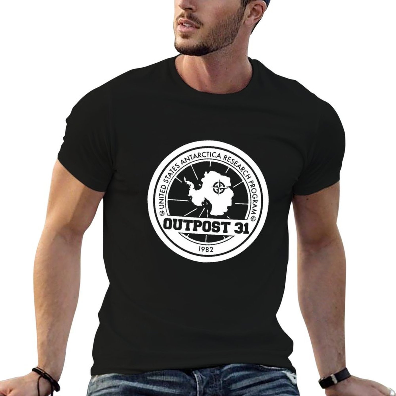 Anime Merchandise T Shirt - Outpost 31 Logo MERCHANDISE T-Shirt man
