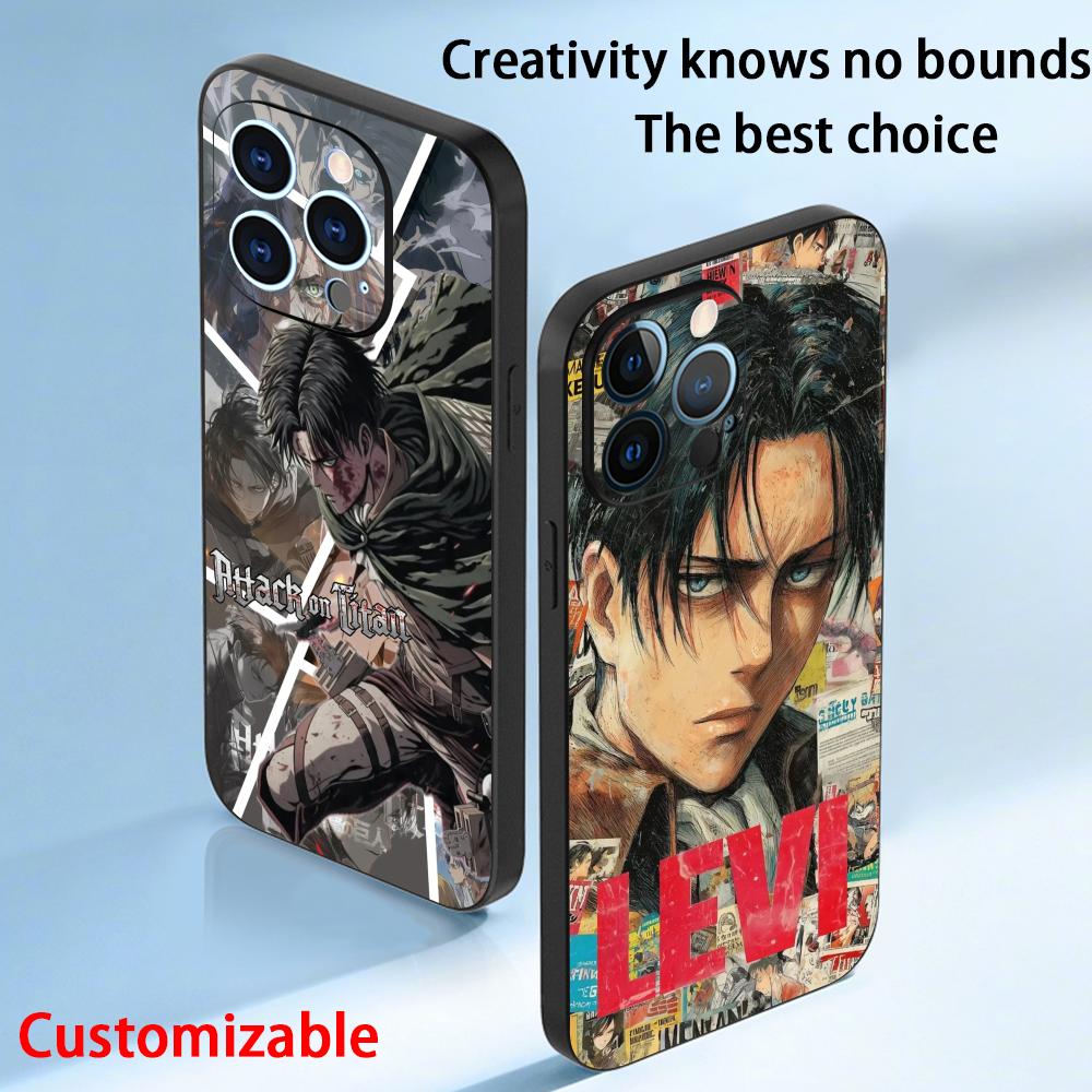 Phone Case Anime - Levi ackerman cool anime man patroon