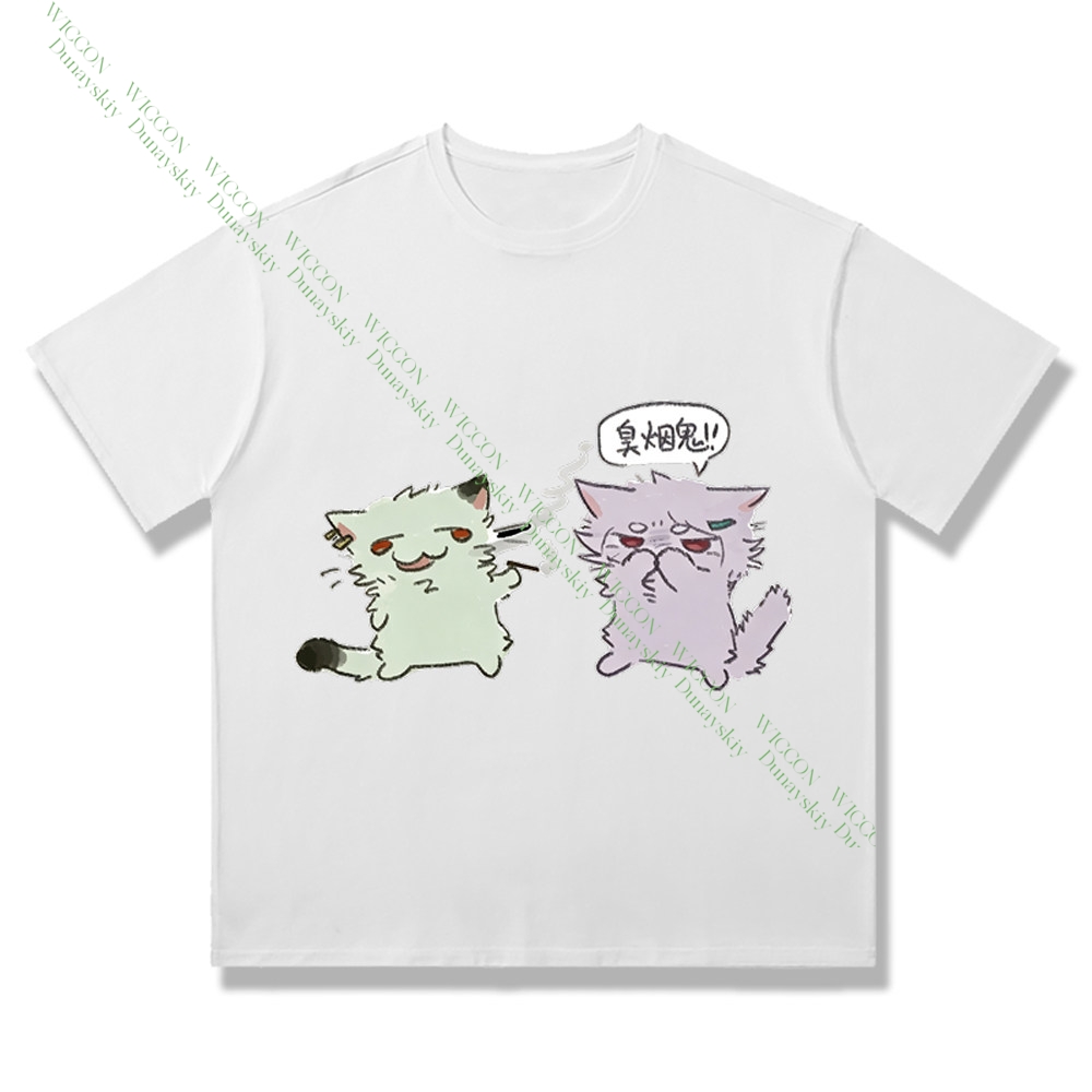 Chainsmoker Cat Yaniko Satou L - Anime Merchandise T Shirt recensie en prijs