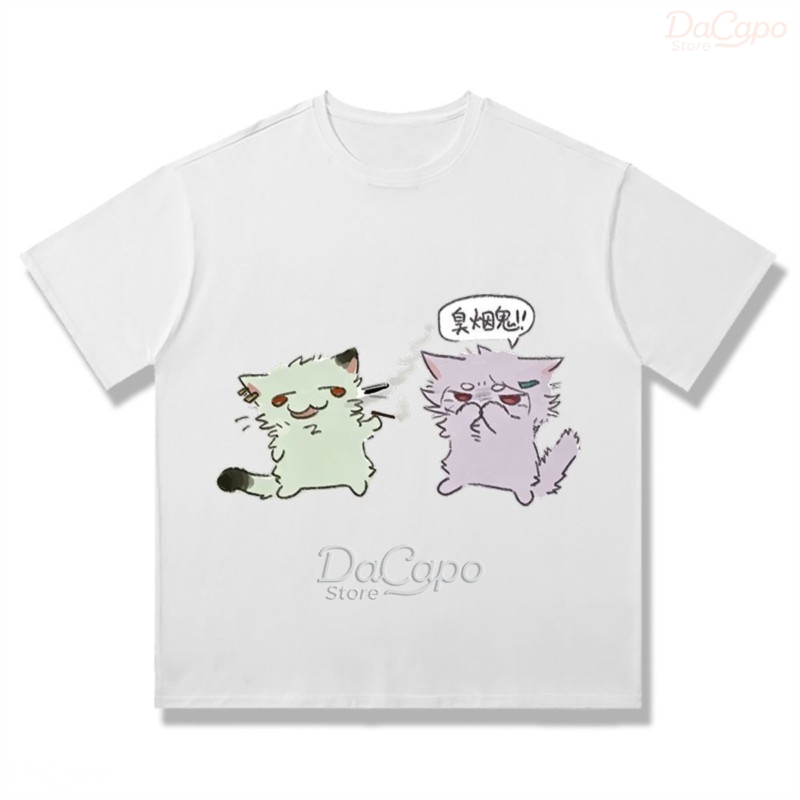 Chainsmoker Cat Yaniko Satou L - Anime Merchandise T Shirt recensie en prijs